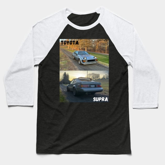 Toyota Celica Supra P-Type - Front and back design Baseball T-Shirt by Trevor1984